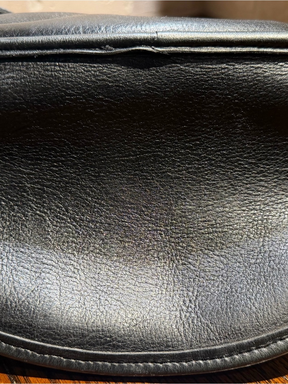 Coach Black Leather Backpack with Gold Turn-Lock - Picture 11 of 16